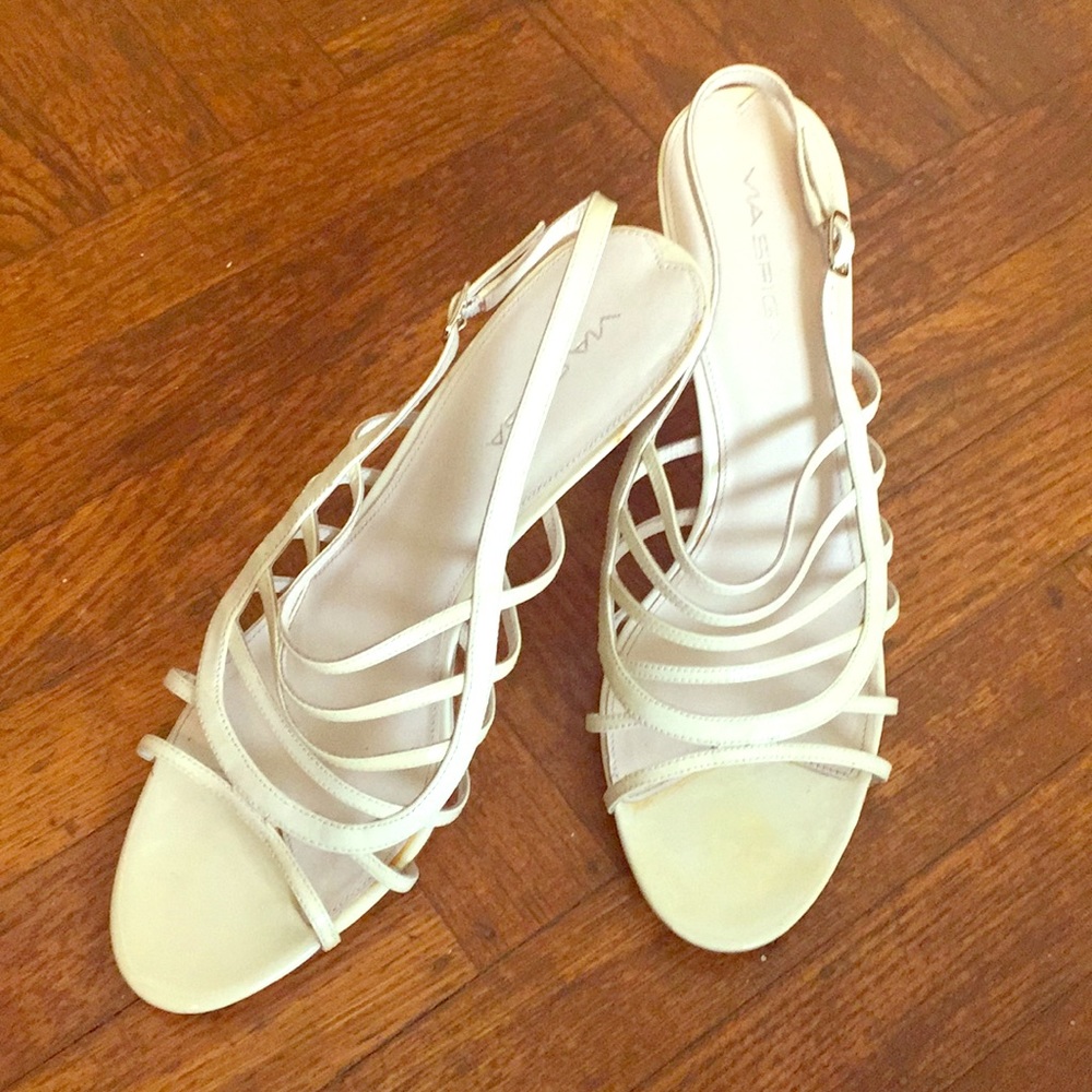 White high heels